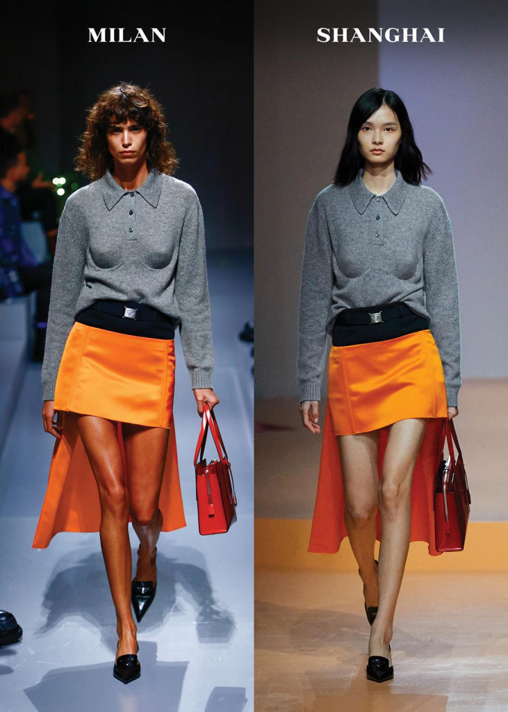 sfilata prada primavera-estate 2022 collezione donna milano fashion week