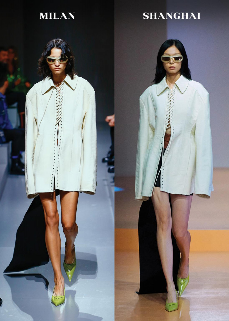 sfilata prada primavera-estate 2022 collezione donna milano fashion week