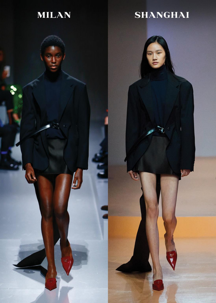 sfilata prada primavera-estate 2022 collezione donna milano fashion week