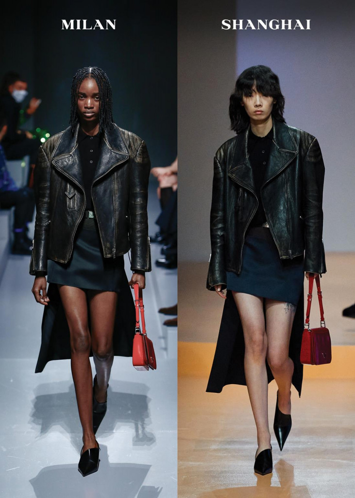 sfilata prada primavera-estate 2022 collezione donna milano fashion week