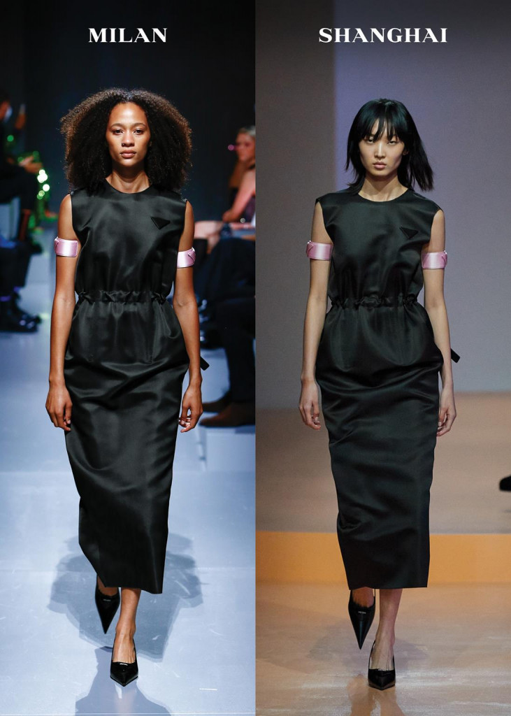 sfilata prada primavera-estate 2022 collezione donna milano fashion week