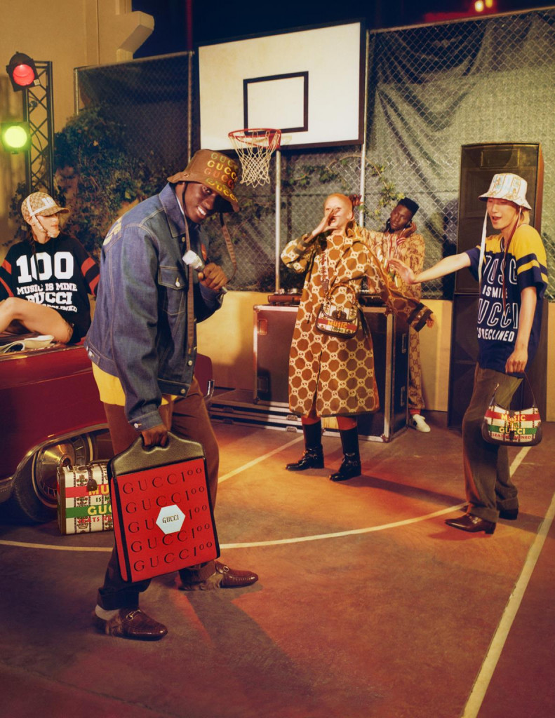 gucci campagna pubblicitaria collezione 100