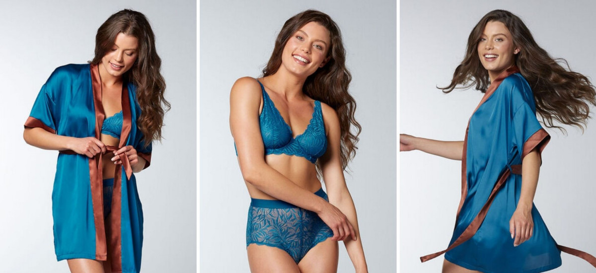 lovable intimo donna colore blu zaffiro