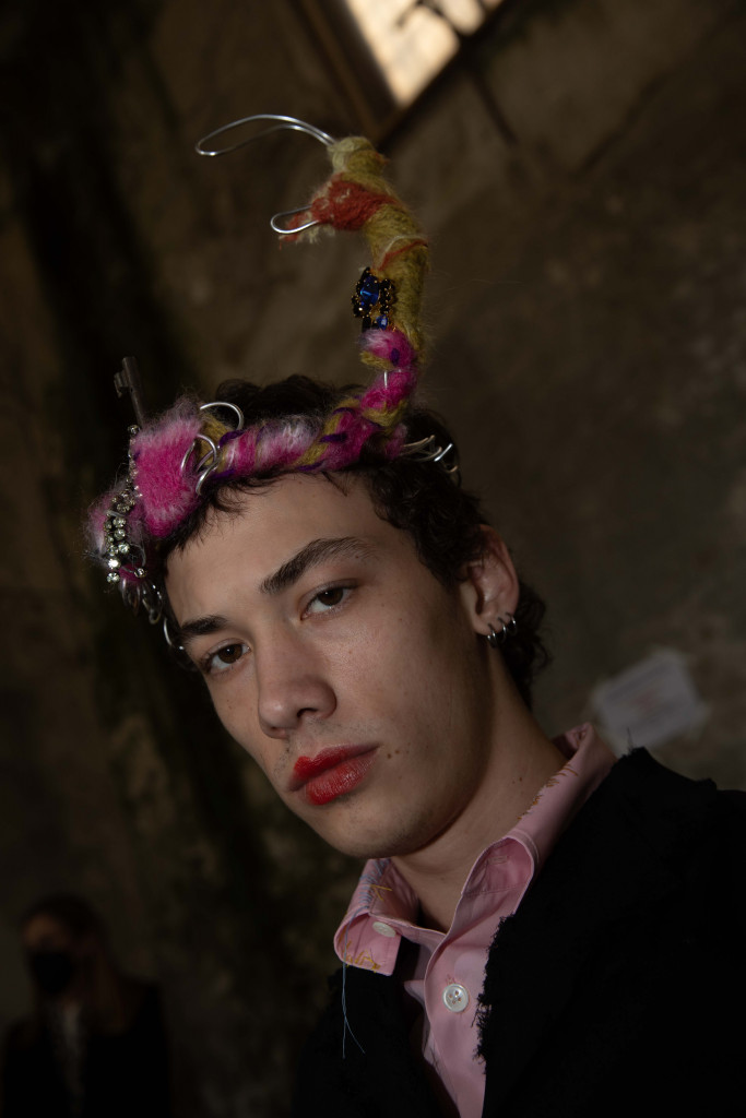 backstage sfilata marni collezione autunno inverno milano fashion week
