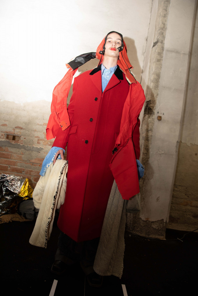 backstage sfilata marni collezione autunno inverno milano fashion week