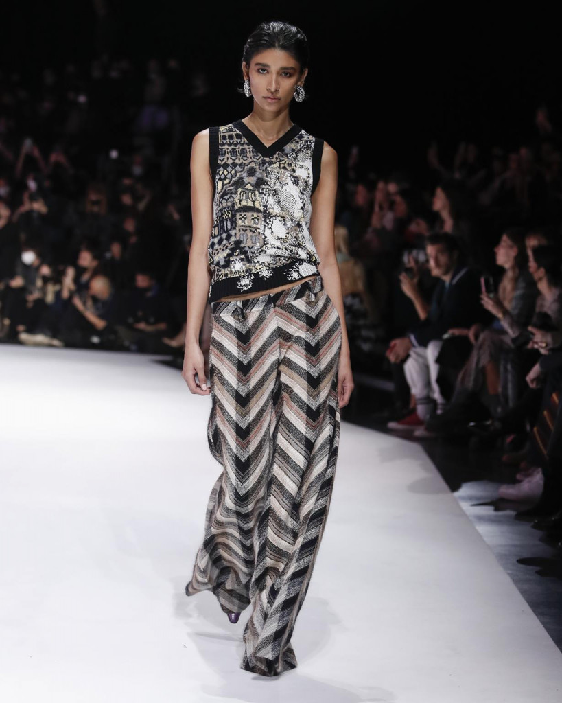 sfilata missoni collezione donna autunno inverno milano fashion week