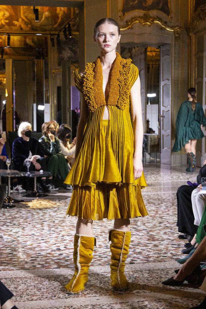 sfilata vaishali collezione donna autunno inverno milano fashion week