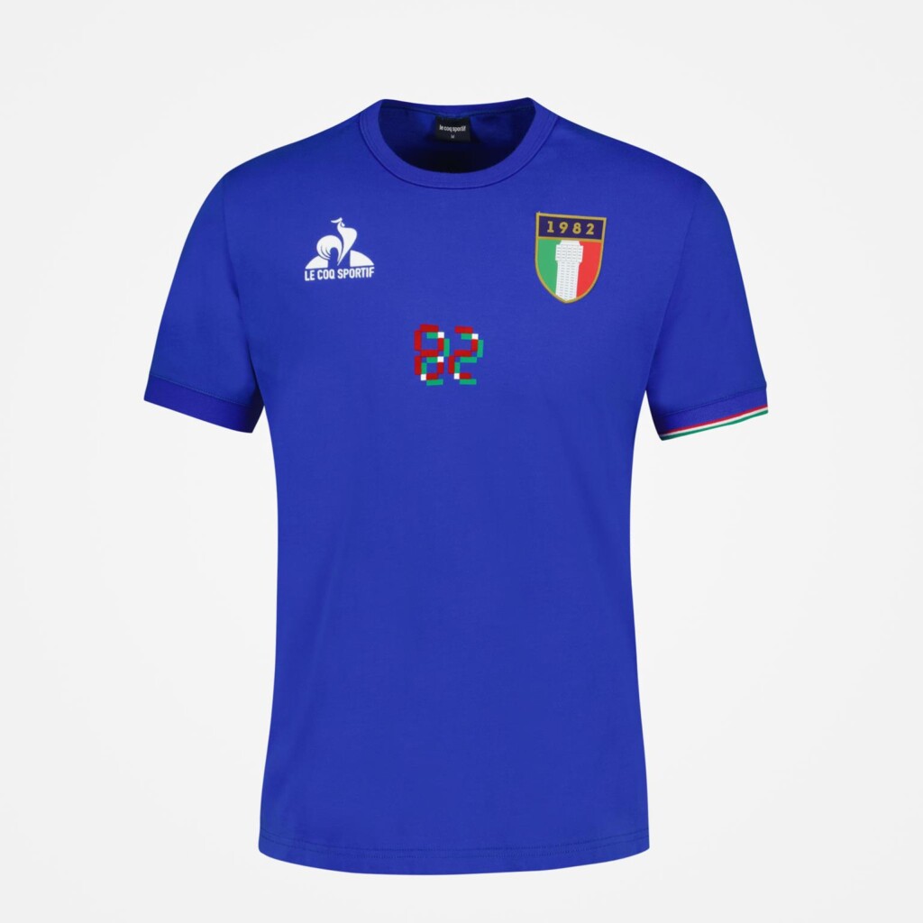 capsule collection le coq sportif anniversario vittoria mondiale 1982 in spagna