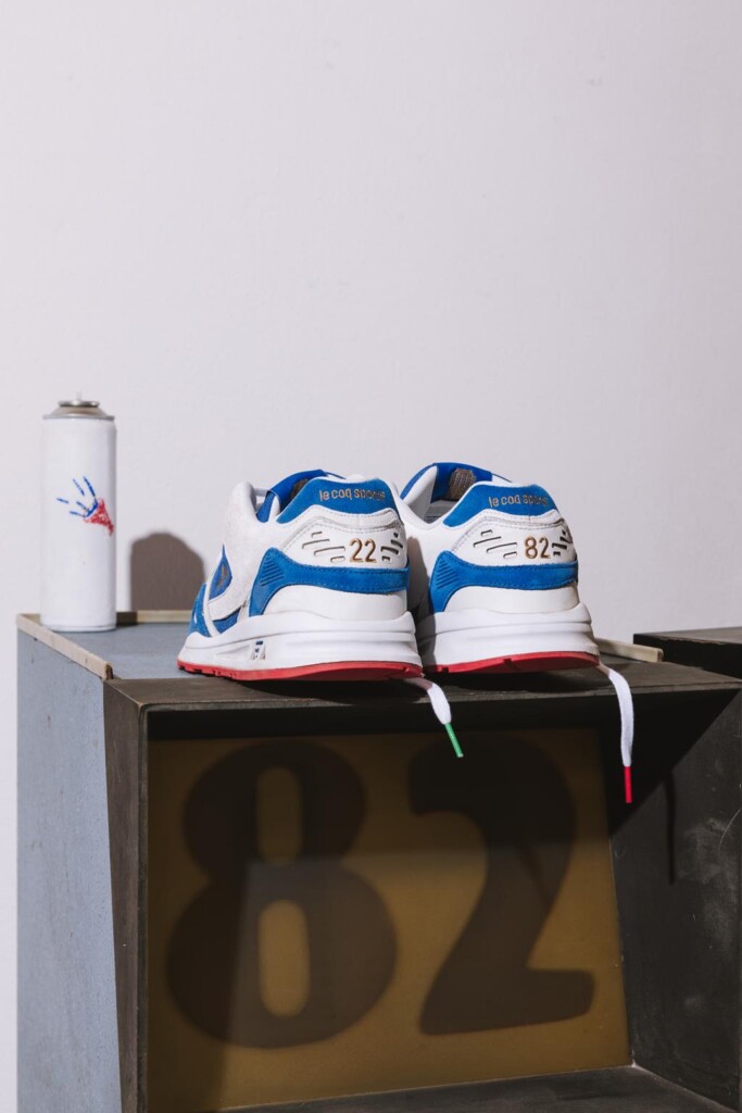 capsule collection le coq sportif anniversario vittoria mondiale 1982 in spagna