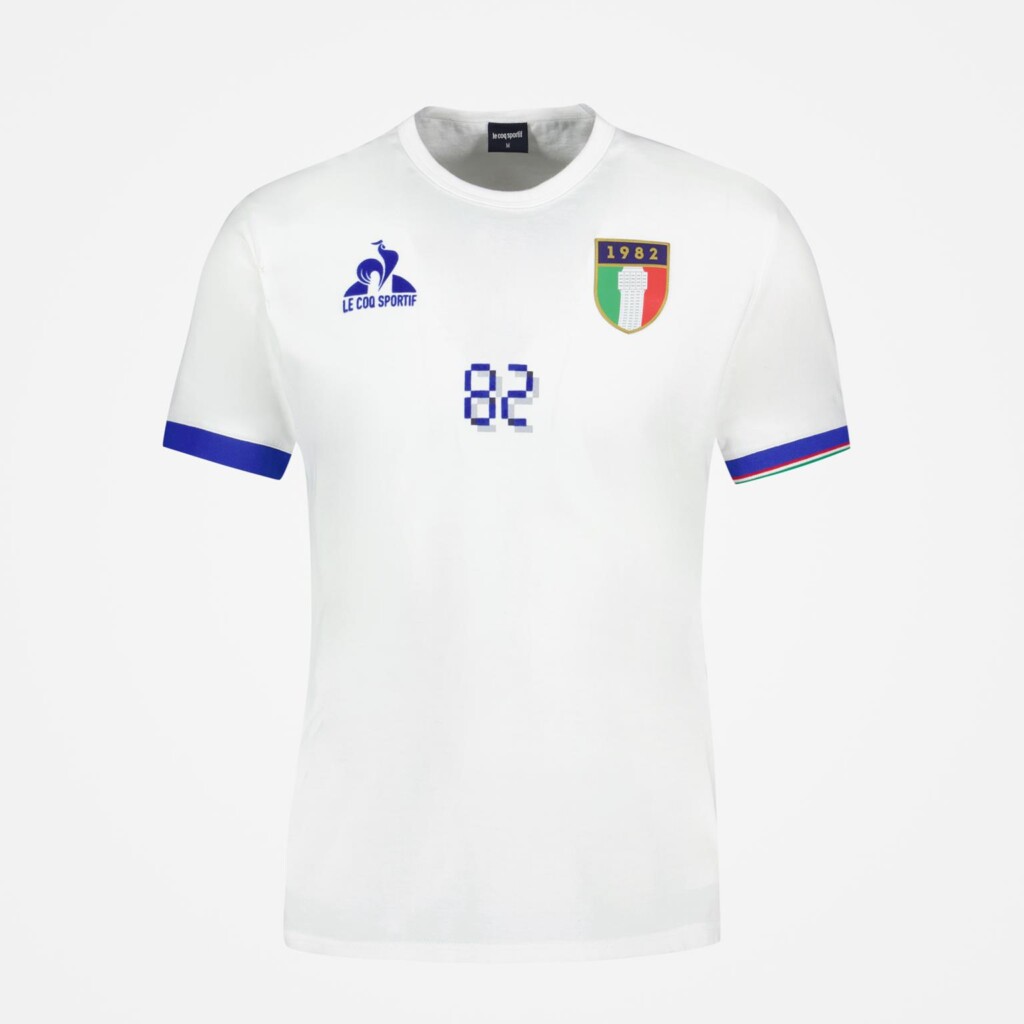capsule collection le coq sportif anniversario vittoria mondiale 1982 in spagna