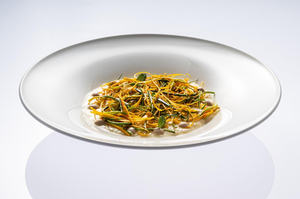 Risotto con joulienne di zucchine