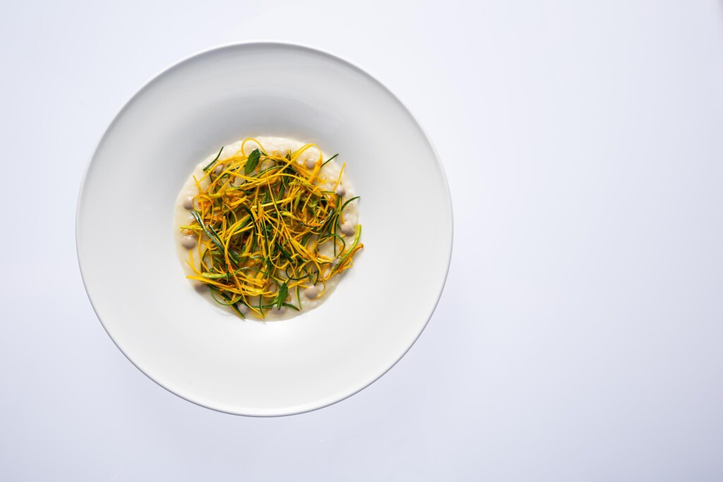 Risotto con joulienne di zucchine