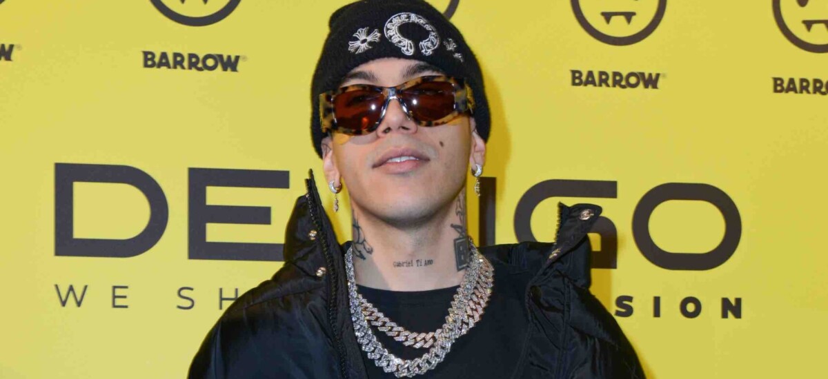 Sfera Ebbasta all'evento Barrow di De Rigo