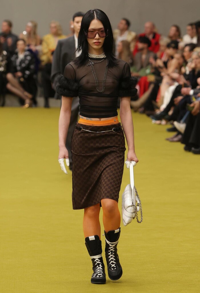 gucci collezione donna foto sfilata autunno inverno