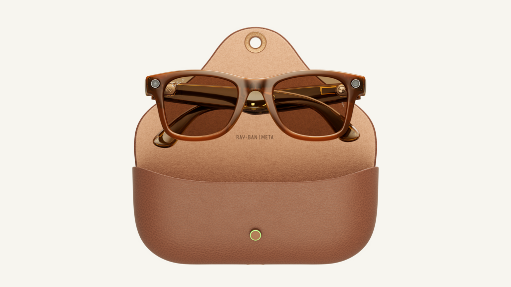 Ray-Ban Meta Smart Glasses - Charging Case Open