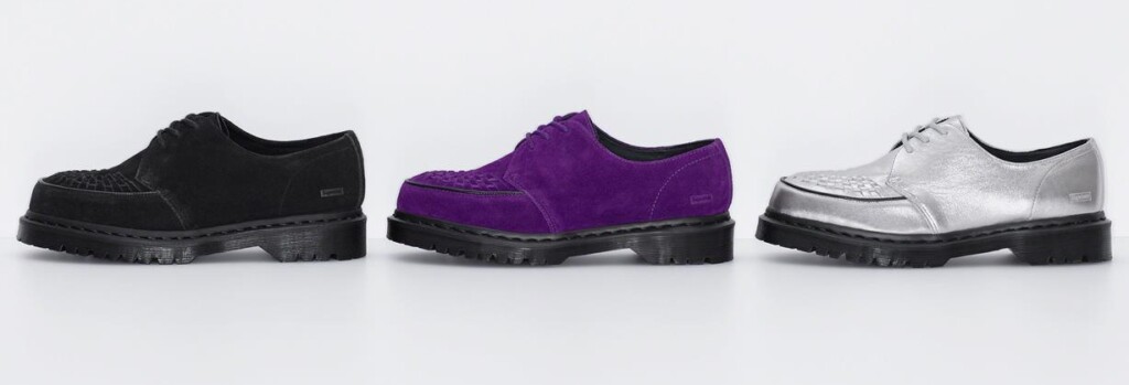 dr martens x supreme modello ramsey creeper nuova collaborazione foto