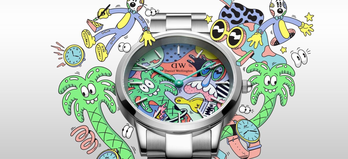 collaborazione daniel wellington e steven harrington orologi arte design