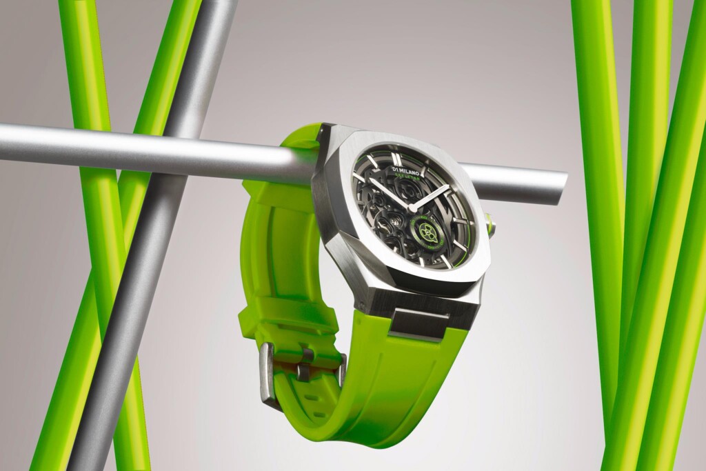 d1 milano brand di orologi modello skeleton foto (1)