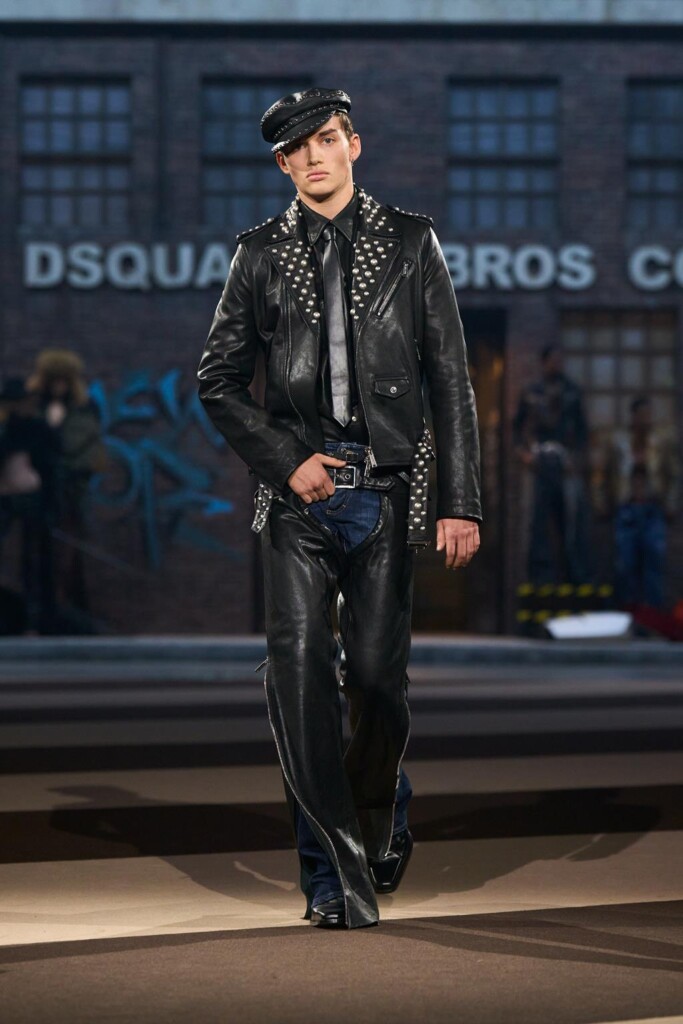 sfilata dsquared2 collezione autunno inverno 2025 celebra 30 anni brand milano fashion week foto