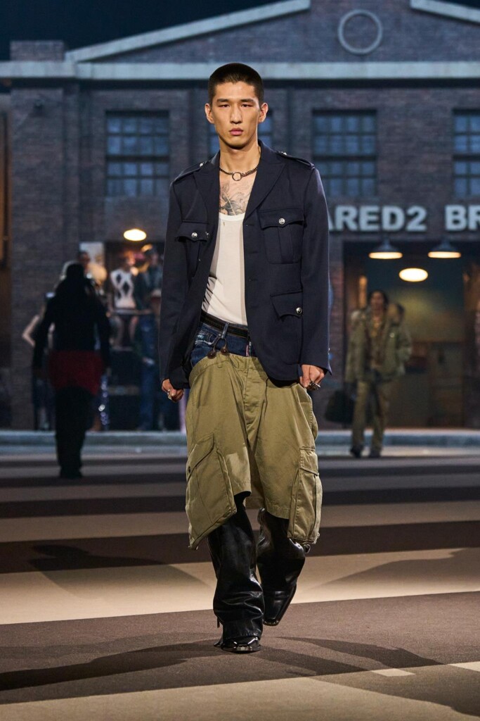 sfilata dsquared2 collezione autunno inverno 2025 celebra 30 anni brand milano fashion week foto