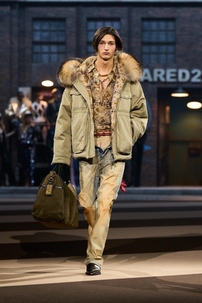 sfilata dsquared2 collezione autunno inverno 2025 celebra 30 anni brand milano fashion week foto