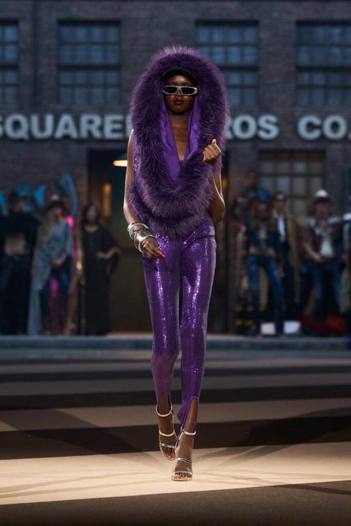sfilata dsquared2 collezione autunno inverno 2025 celebra 30 anni brand milano fashion week foto