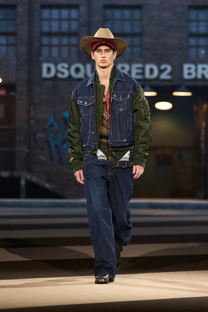 sfilata dsquared2 collezione autunno inverno 2025 celebra 30 anni brand milano fashion week foto
