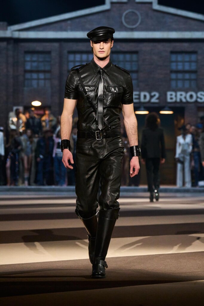 sfilata dsquared2 collezione autunno inverno 2025 celebra 30 anni brand milano fashion week foto
