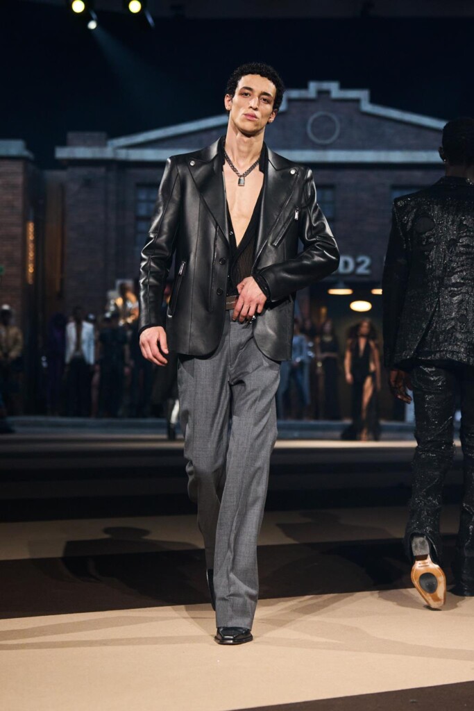 sfilata dsquared2 collezione autunno inverno 2025 celebra 30 anni brand milano fashion week foto