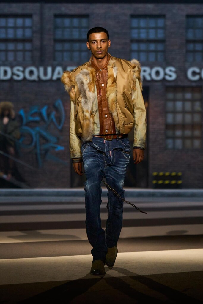 sfilata dsquared2 collezione autunno inverno 2025 celebra 30 anni brand milano fashion week foto