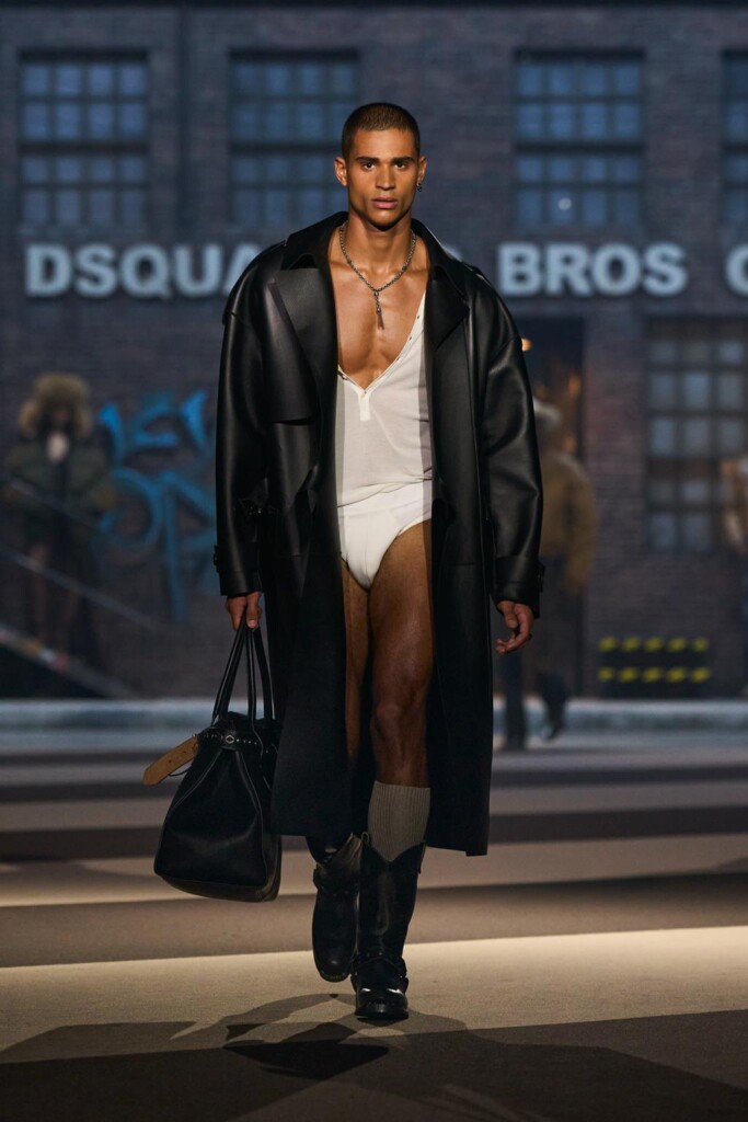 sfilata dsquared2 collezione autunno inverno 2025 celebra 30 anni brand milano fashion week foto