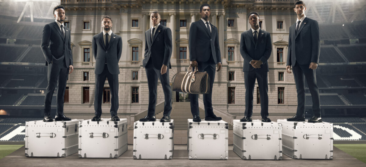Militao Carvajal Mbappe Bellingham Vinicius Courtois louis vuitton per real madrid @Gus&Lo