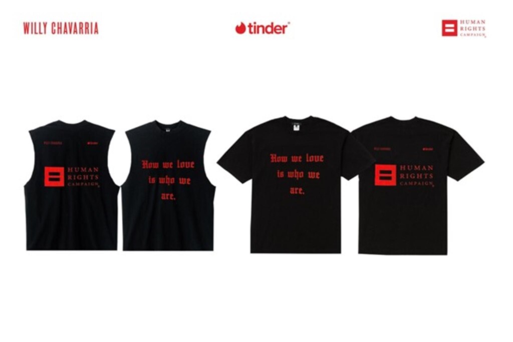tinder x willy chavarria t-shirt