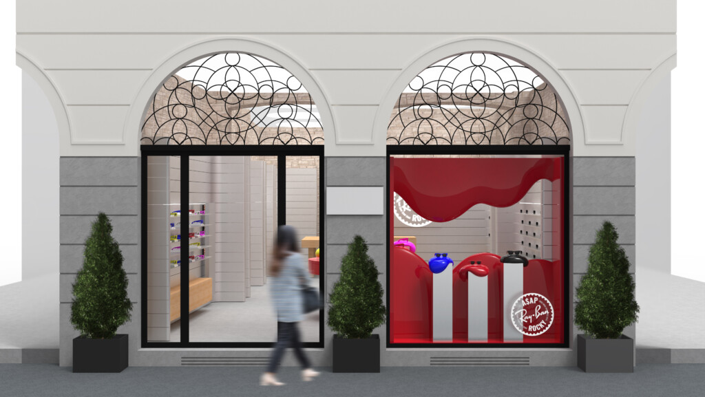 asap rocky ray ban pop up brera milano (1)