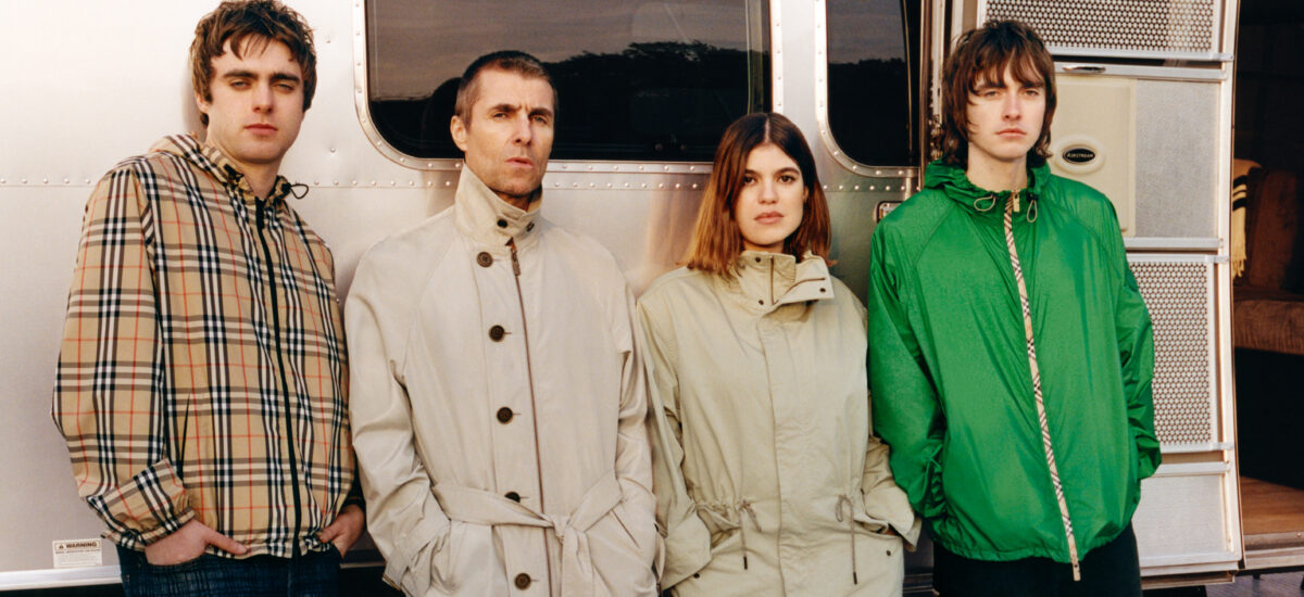 burberry campagna festival liam gallagher