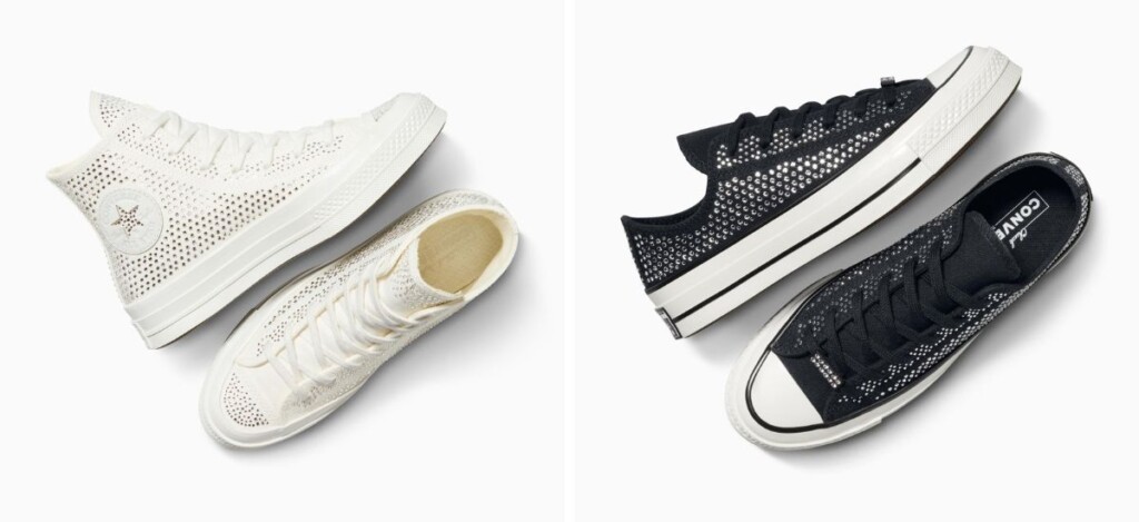 converse x swarovski lusso e streetwear