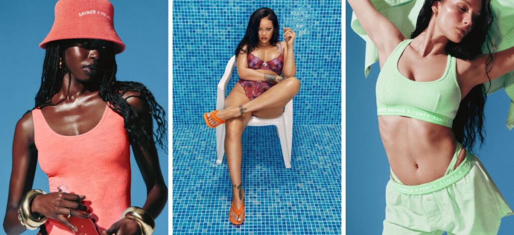 rihanna e savage x fenty intimo summer mosaic floral